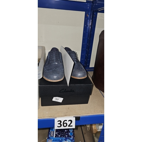 362 - clarkes shoes size 3 boxed