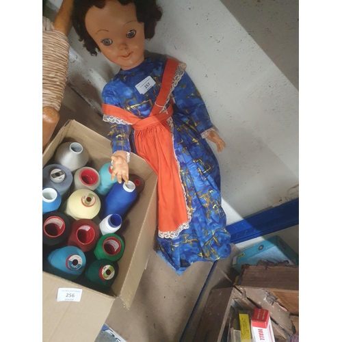 257 - vintage doll, very large