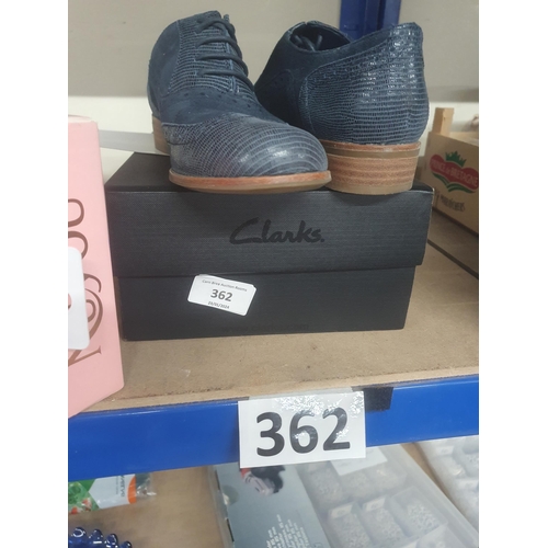 362 - clarkes shoes size 3 boxed