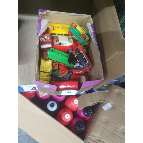 48 - box toy vehicles