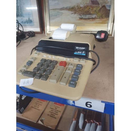 6A - sharp electronic adding machine GWo