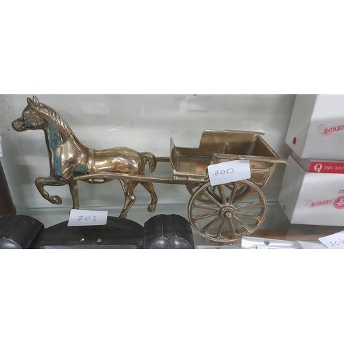 700 - Brass horse