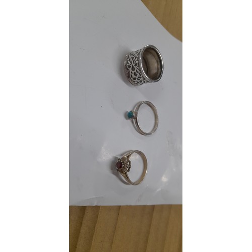 779 - 3 silver rings