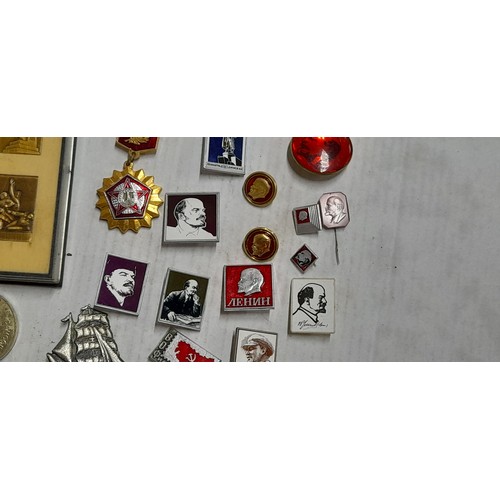 488 - Big lot of communist badges and medals