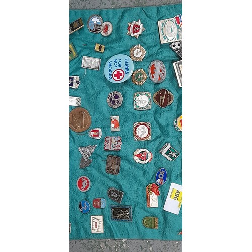 496 - Huge job lot of badges