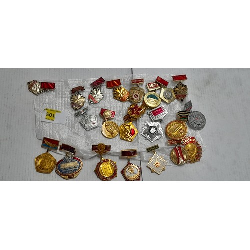 501 - Job lot of different medals