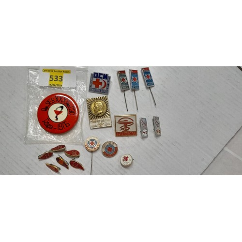 533 - Vintage medic's badges