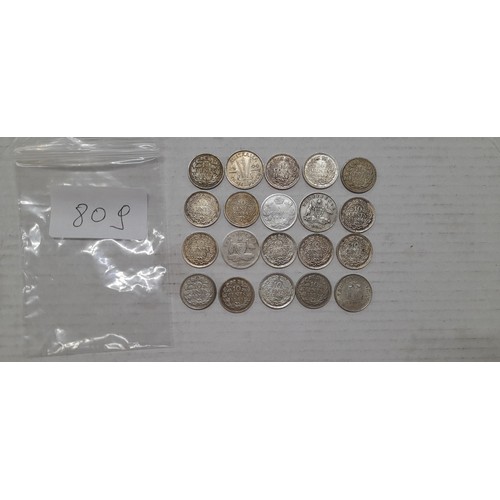 809 - 20 Silver coins