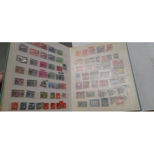 838 - Stamp album, full for 70%