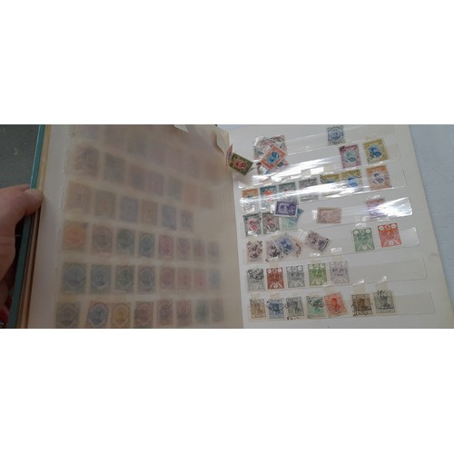 839 - Stamp album, full for 70%