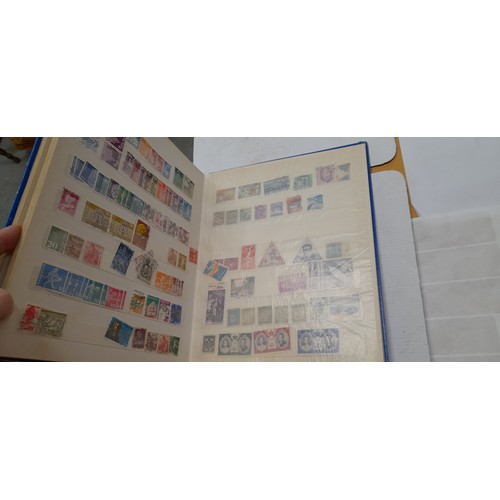 843 - Stamp album, full for 40%