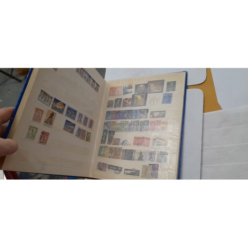 843 - Stamp album, full for 40%