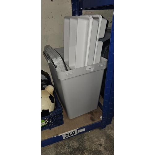 269 - new ikea bin & trays