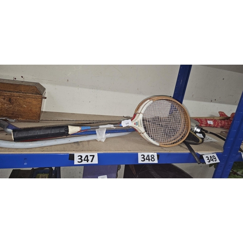 348 - 3 squash rackets