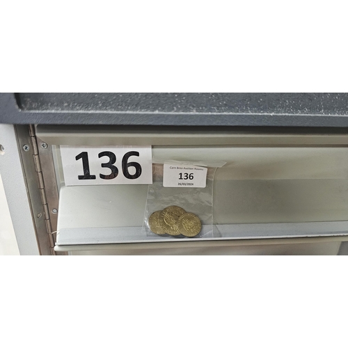 136 - Georgian full Guinea & half guinea token coins