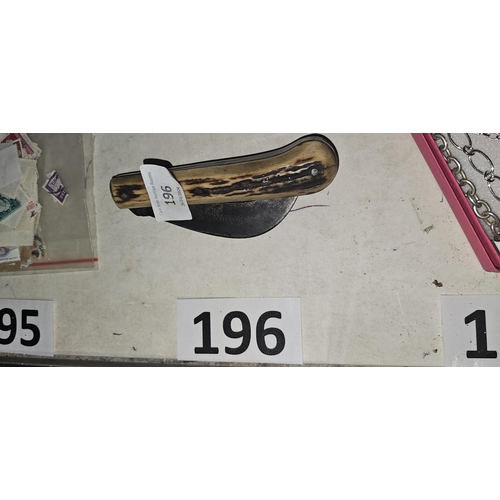 196 - real bone handle dawyck knife