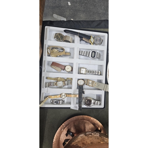 216 - tray watches needs batteries