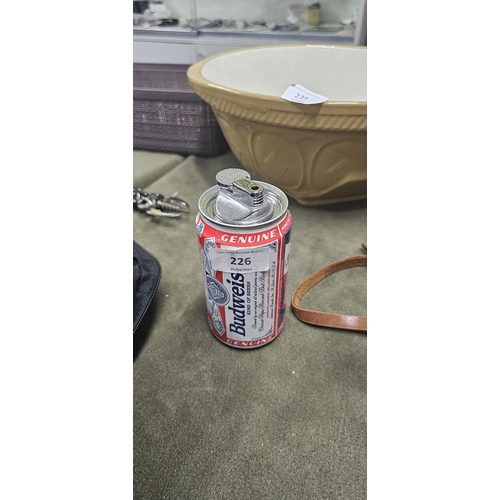 226 - budweiser can lighter