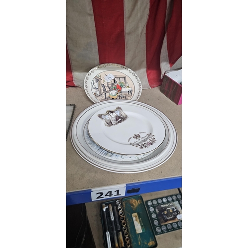 241 - selection of picture plates