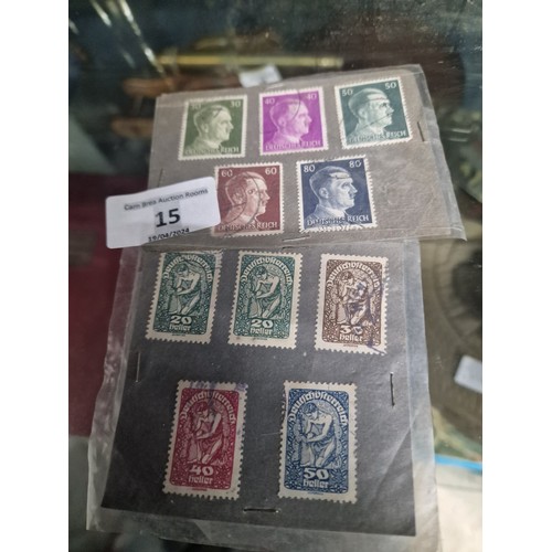 15 - Hitler stamps etc