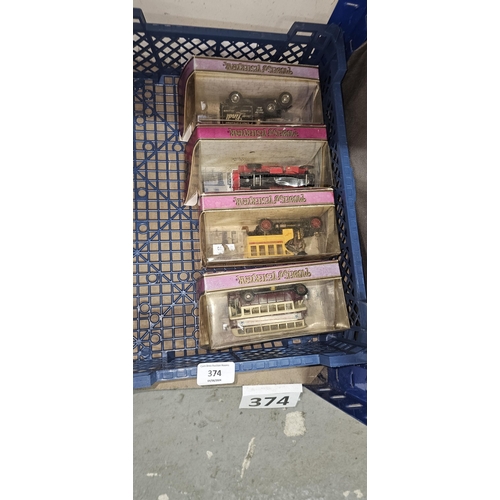 374 - Tray Of Boxed Model Corgi Cars