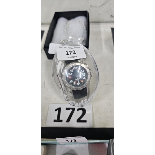 172 - cotton traders boxed 6 nations rugby watch - new battery