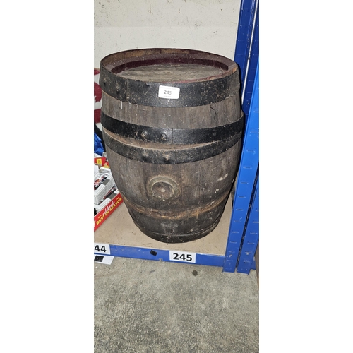 245 - old wooden barrel/keg