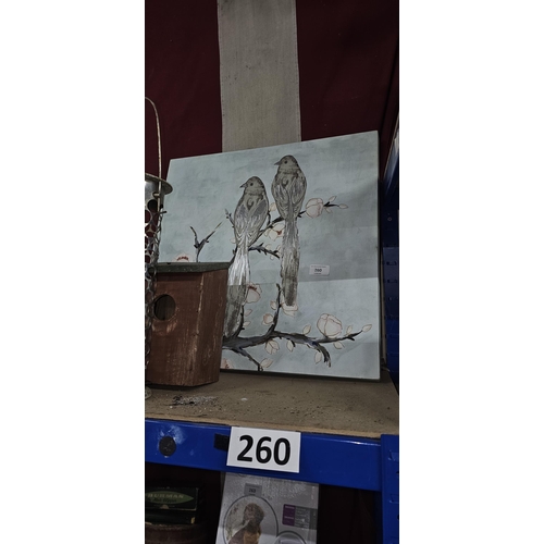 260 - bird picture canvas