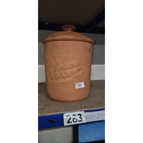 283 - STONEWARE BREAD BIN