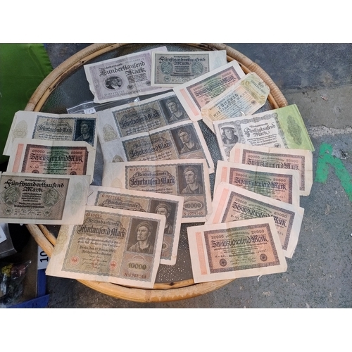 Lot Of 25 Vintage German Banknotes – European Currency Collection