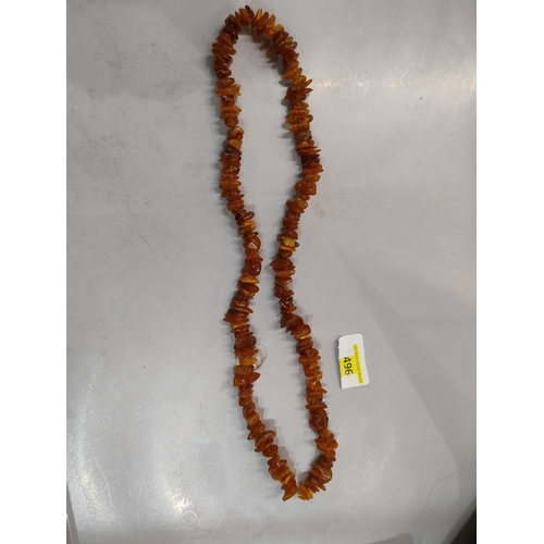 496 - Big amber necklace