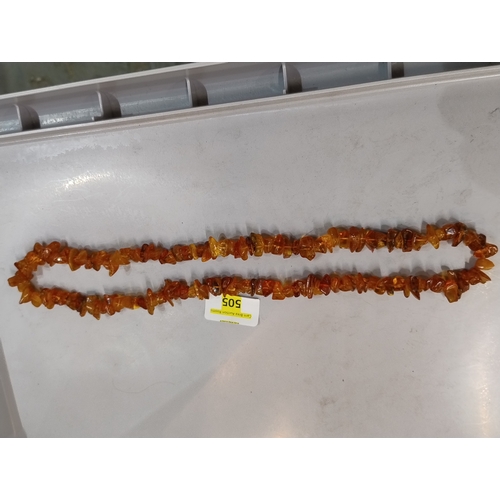 505 - Big amber necklace