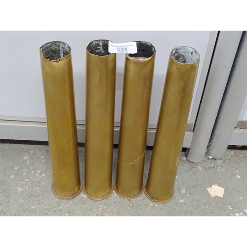 522 - 4*30cm brass shell cases