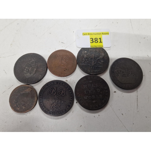 381 - Tokens/Pennies circ 1800