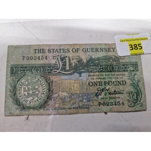 385 - £1 Guernsey Note