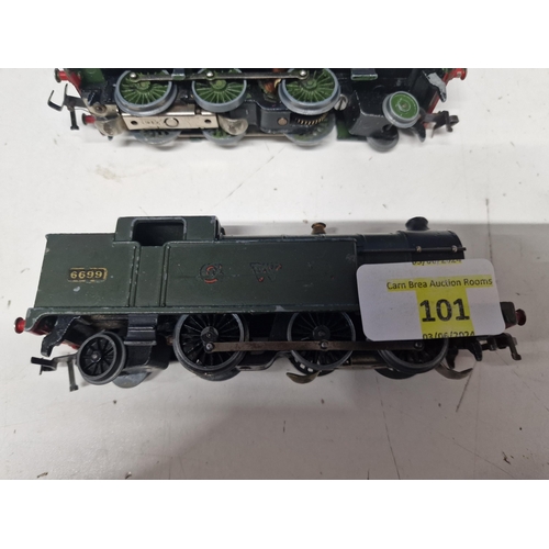 101 - Hornby Dublo EDL7 3 Rail GWR 0-6-2 Class N2 Tank Loco 6699