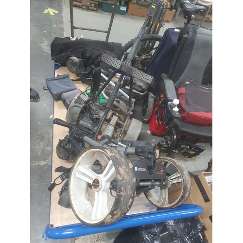 120B - 3 golf trolleys spares repairs