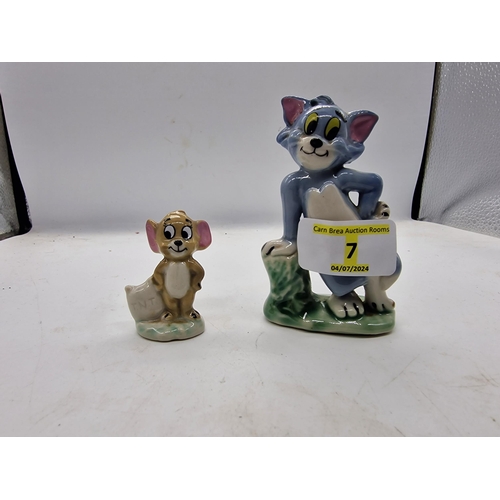 7 - Wade Tom & Jerry Figurines, Vintage MGM 9.5 and 5cm high excellent condition