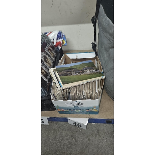 36 - box full of postcards