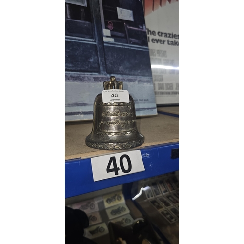 40 - bell money box, no key