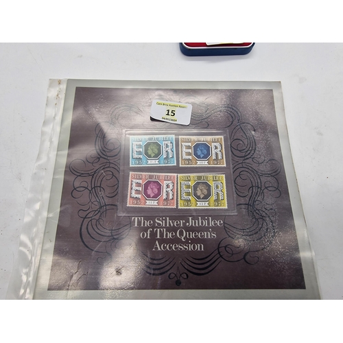 15 - Silver jubilee 1977 sealed stamp set