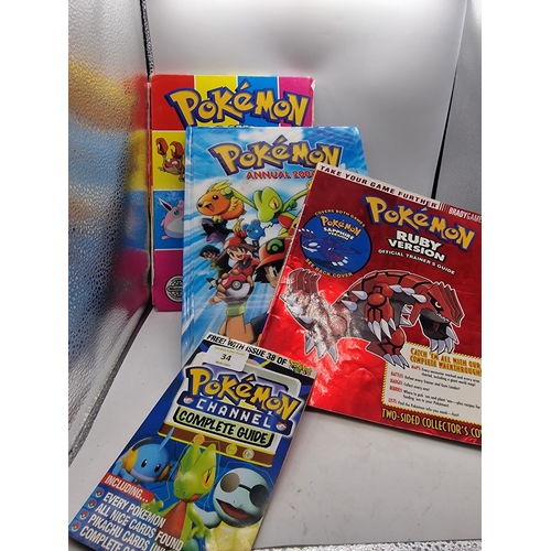 34 - 4 Pokemon books