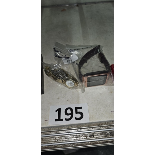 195 - 2 ladies quartz watches Giani Georgio & HP, both gwo & Smart watch never used,untested as no lead