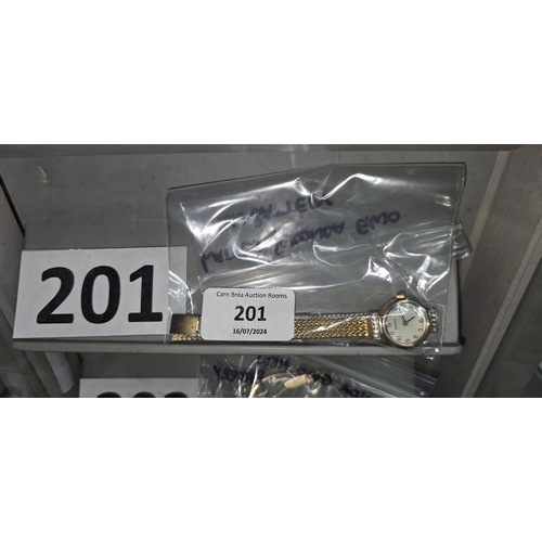 201 - ladies sekonda dress watch, new battery gwo