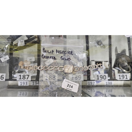 214 - Phil Mercier ladies quartz watch, new battery gwo