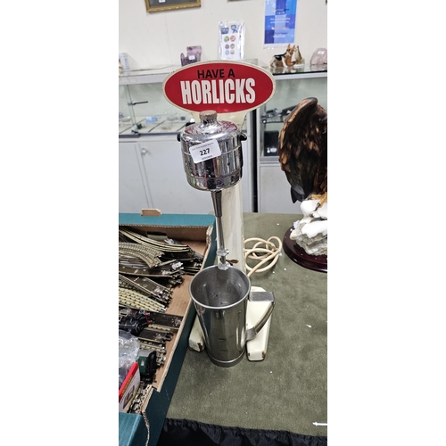 227 - commercial horlicks mixer with jug - working
