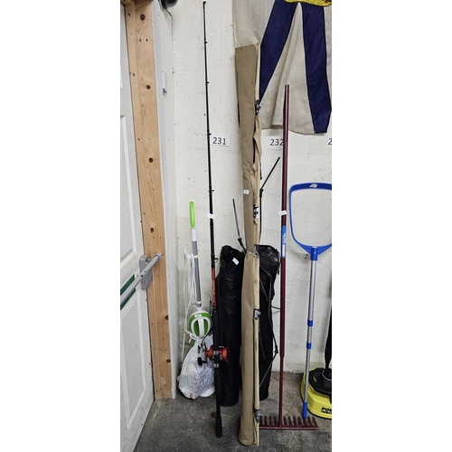 231A - new shakespear 7' boat rod & shakespear omni 20 fishing reel gwo UNABLE TO POST