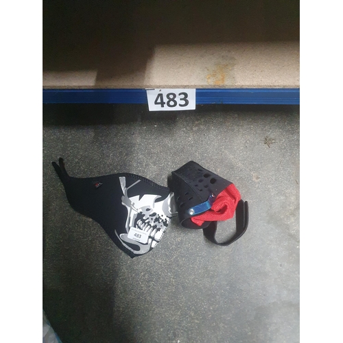 483 - 2 motorbike/bmx masks