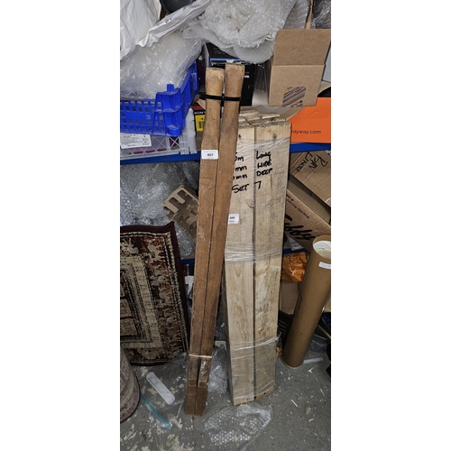 407 - pair wooden stilts UNABLE TO POST