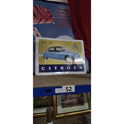 52 - new Citroen sign Ds19 16